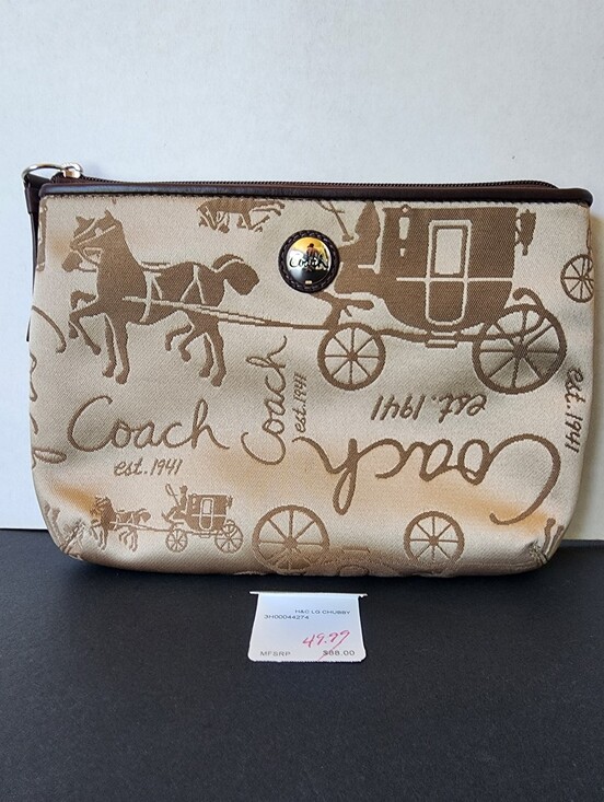 Coach Handbags - ✨️NWT✨️ Coach Horse & Carriage Large Zip Pouch, 2008